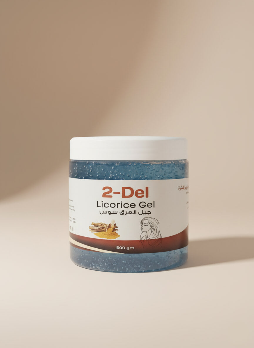 Glossira-2-Del-Licorice-Gel-جل-العرق-سوس-تفتيح-التصبغات-ترطيب-عميق-500-جم